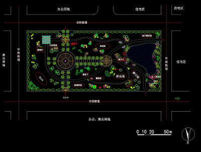 儿童公园规划CAD图3D模型