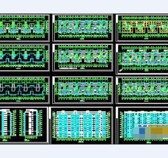 北方某小高层cad住宅设计方案图纸