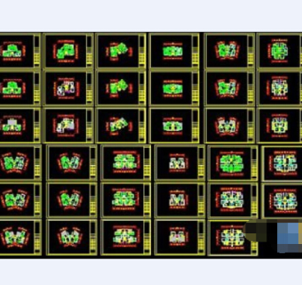 近百种户型平面cad设计图纸dwg