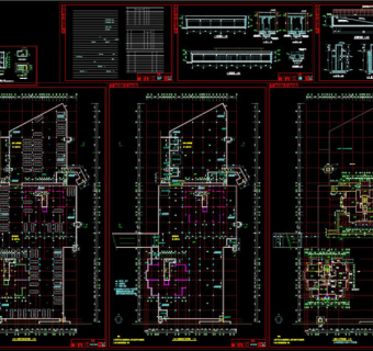 人防地下室建筑图CAD图纸