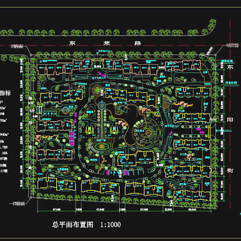 多层小区cad景观图稿