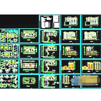 住宅楼建筑全套cad设计施工图
