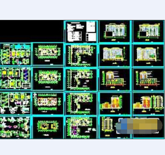 住宅楼建筑全套cad设计施工图