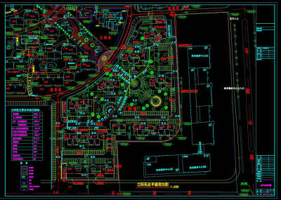 多层小区cad景观详图