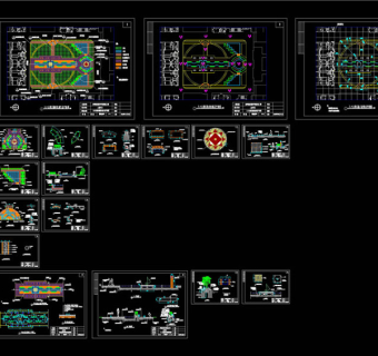 广场施工图CAD景观图纸