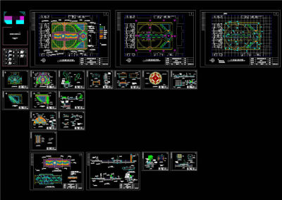 广场施工图CAD景观图纸