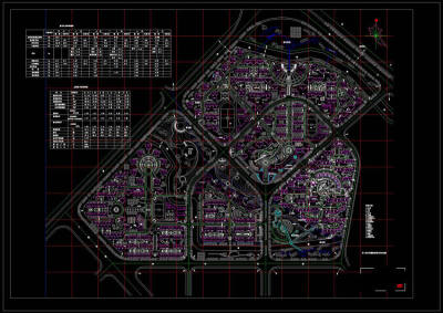 综合小区cad景观
