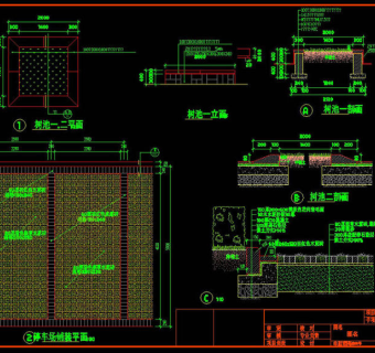 停车场详图cad素材