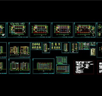 体育馆建筑全套图CAD图纸