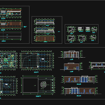 体育馆设计全套图纸CAD图纸