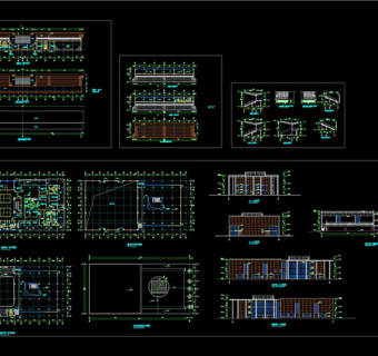 体育馆设计全套图纸CAD图纸