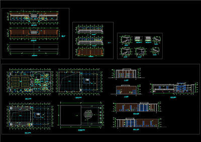 体育馆设计全套图纸CAD图纸