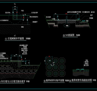 豪山林庄园CAD景观图纸