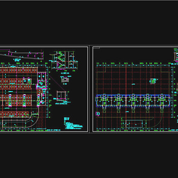 停车场建筑施工图CAD图纸