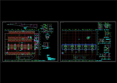 停车场建筑施工图CAD图纸