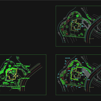 天堂人家样板绿化CAD景观图纸