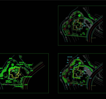 天堂人家样板绿化CAD景观图纸
