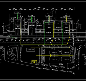 鱼港码头平面布置图CAD图纸