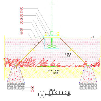 喷泉景观cad图纸