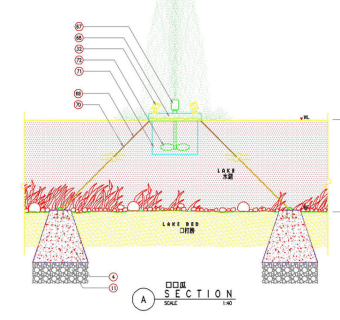 喷泉景观cad图纸