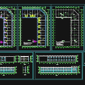 沿街cad建筑施工图图片