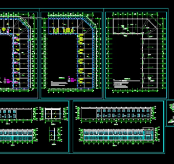 沿街cad建筑施工图图片
