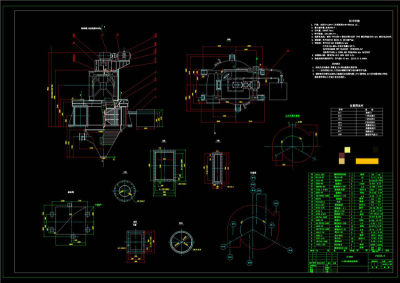 分级机CAD机械图纸