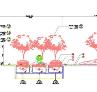 竖向园林cad图纸素材