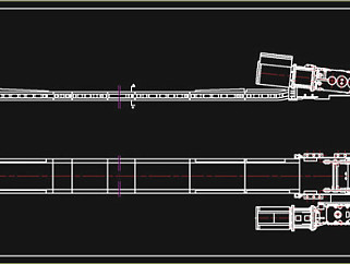 刮板输送机设计总装配图CAD机械图纸