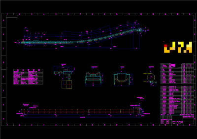 型皮带机图纸CAD景观图纸