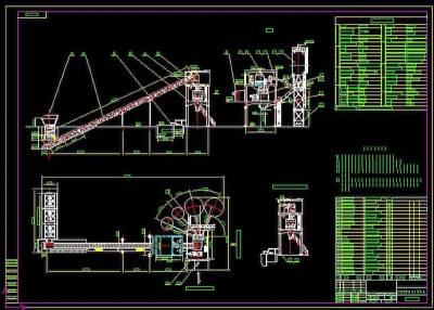 水泥搅拌站CAD图纸