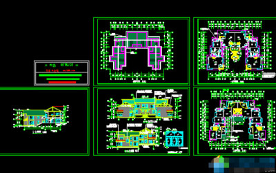 某民居式度假村CAD施工图免费下载