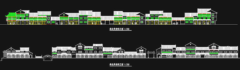 徽派建筑cad图纸素材