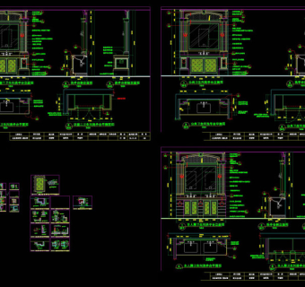 洗手间大样cad图稿素材