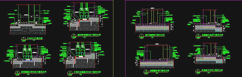 门槛大样cad图纸