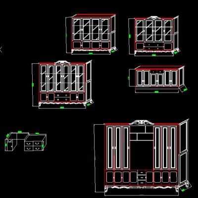 用cad画的柜子