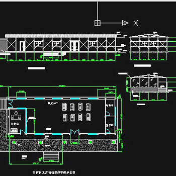 监狱活动板房结构CAD施工图下载3D模型