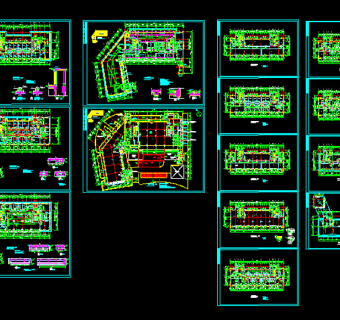 酒店建筑CAD设计图下载