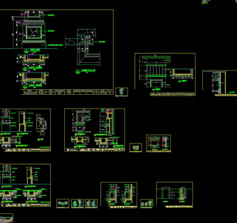 客厅大样cad景观图