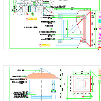 亭子CAD图纸