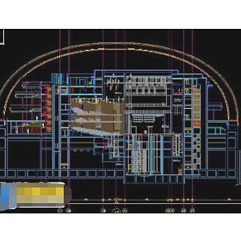 免费影剧院cad剖面施工工程设计图纸