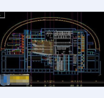 免费影剧院cad剖面施工工程设计图纸