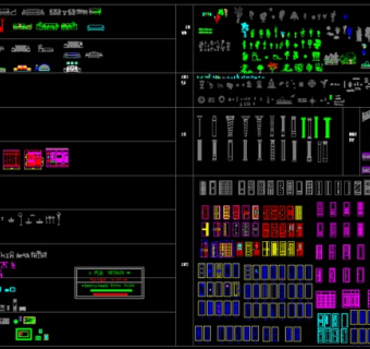 CAD立面图库图片