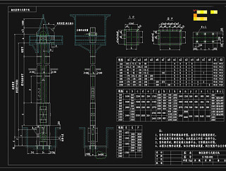 提升机标准规格的样本总图CAD机械图纸