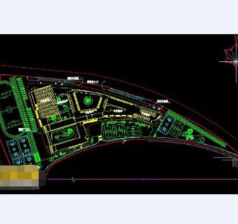 某中小学一体全套cad总平面施工图