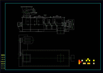 搅拌机外形图CAD机械图纸