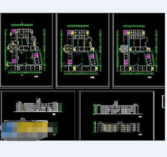 全套学校cad设计施工方案图纸
