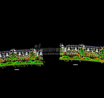 小区景观种植cad图纸