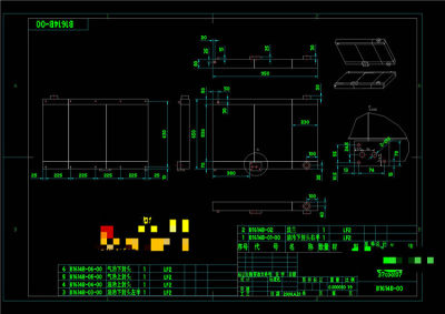 空压机冷却器图纸CAD机械图纸