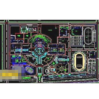 某大学高校cad规划施工图纸
